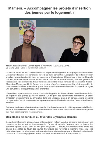 Mamers. Accompagner les projets d’insertion des jeunes par le logement