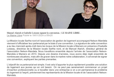 Mamers. Accompagner les projets d’insertion des jeunes par le logement