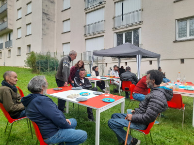 Goûter des résidents de la Pension de famille de Montval